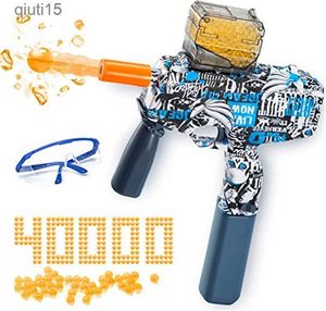 Gun Toys Electric Gel Ball Blaster Toy Gun MP9 Gelball Guns con 40000 Bolas de agua y gafas Juego de tiro al aire libre Juguetes T230515