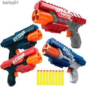 Jouets pistolet Eva balles souples pistolets jouet trou creux tête mousse fléchette Air alimenté sécurité balle molle pistolets fléchettes Airsoft enfants jeu de tir intérieur yq240307