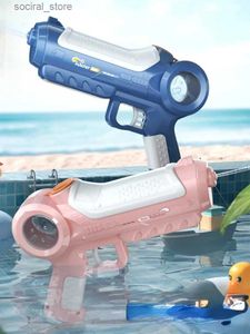 Gun Toys Nouveau Kid pistolet à eau électrique technologie noire jouet électrique grande capacité étanche garçon jouet enfants jouant à l'eau cadeaux pour enfant L240311