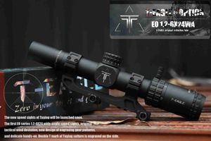 Toys Toys T-Eagle EO1.2-6x24wa Tactical Hunting Scopes Wide Angle Rifle Scopes for Hunting Airsoft Sight Air Guns Sniper Repétage Scopes 240416