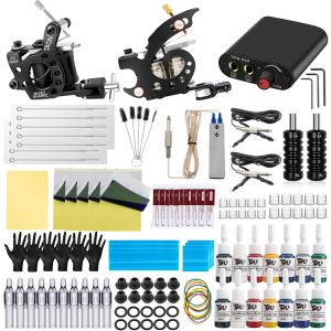 Pistolas True Star Coil Tattoo Hine Kits juego completo de pistolas para tatuajes con agujas para tatuajes fuente de alimentación para tatuajes conjunto de accesorios para tatuajes