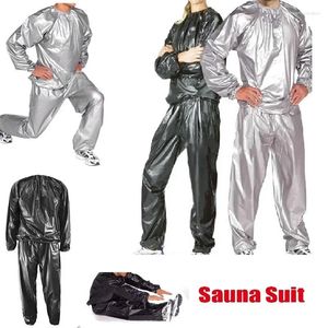 Ropa de gimnasia Traje de sudor de servicio pesado Sauna Ejercicio Fitness Pérdida de peso Anti-Rip M-3XL