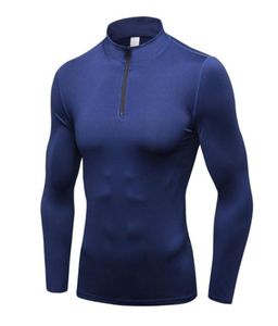 Ropa de gimnasio Men039s Top de compresión Suéter de secado rápido Ropa de invierno térmica Capa base de lana Manga larga debajo de camisetas 9910386
