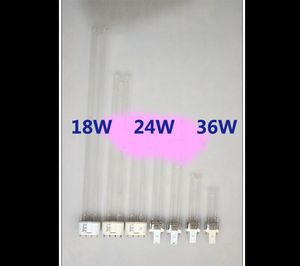 Bombilla esterilizadora de acuario Universal tipo H 2G11 2G711 18W 24W 36W 17mm para pecera lámpara germicida UV que funciona 8000 horas de larga vida
