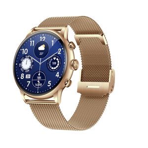 H26 Lady Tript Smart Watch 1.43 Amoled Men Smartwatch Femmes Elegant Wristband Santé Surveillance de surveillance Rappel d'alarme pour Android iOS
