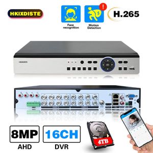 H265 4K AHD DVR enregistreur 16CH XMEYE hybride 6 en 1 DVR NVR système de sécurité 8MP CCTV Surveillance enregistreur vidéo 16 canaux P2P 240219