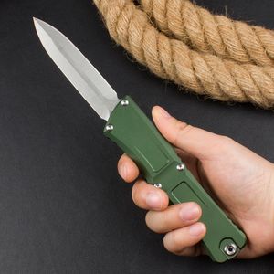 H3401 Cuchillo táctico automático de gama alta D2 Hoja de lavado de piedra CNC Mango de aluminio de aviación Camping al aire libre Senderismo EDC Navajas de bolsillo con bolsa de nailon