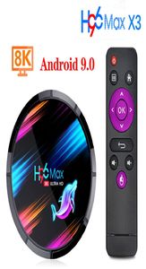 H96 MAX X3 Android 90 TV Box 4 Go 64 Go 32 Go 4G128G AMLOGIC S905X3 Quad Core WiFi 8K H96max X3 TVBox Android9 Round Set Top Box Wit9101918