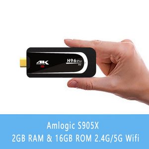 H96 Pro H3 Mini PC Android 7.1 OS Amlogic S905X 2.0GHz Quad Core 2.4G 5G Wifi BT4.0 TV Dongle 2G RAM 16G ROM 1080P 4K HD TV Stick