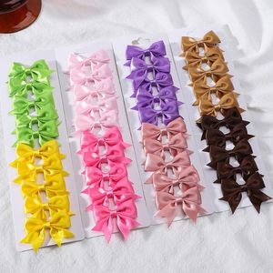 Accessoires pour cheveux, 10 pièces, pinces pour bébé, nœuds, pince crocodile, couvre-chef pour enfants filles, épingle à cheveux, ruban cadeau, vente en gros