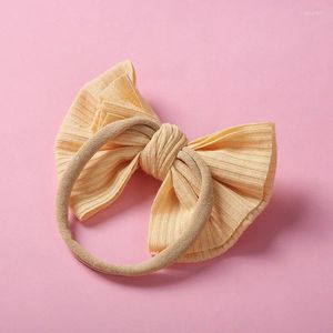 Accessoires de cheveux 1PC Bow bandeau pour bébé fille ruban élastique en nylon bandeau Born Sweet Band chapeaux décontracté maison