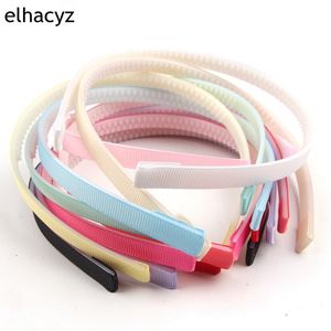 Accessoires pour cheveux 30 pièces/lot-vente 1CM de largeur, bandeau en plastique recouvert de ruban solide avec dents, cerceau de tête, bandeau pour filles, accessoires de cheveux pour enfants, bricolage 230830