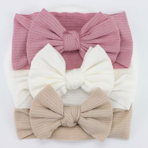 Accesorios para el cabello 3PcsLot Knit Baby Headband Bow born Elástico Suave Nylon Diademas para Baby Girl Turban Infant Hair Accessories Kids Headwear 230517