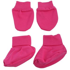 Accesorios para el cabello Bebé Guantes de algodón suave Cubiertas para los pies Conjunto Anti rasguño Mitones Calcetines SoxHair