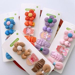 Accessoires pour cheveux Baywell 5 pièces/ensemble mignon fleurs nœud papillon Clips bébé fille enfant en bas âge pince à tissu épingles à cheveux enfants en gros