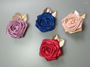 Accesorios para el cabello Boutique 20 piezas moda Linda cinta Clips florales Kawaii hojas de oro sólido horquillas de flores tocado de princesa