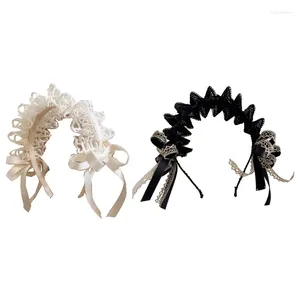 Accessoires de cheveux Bowknot Ribbon Decors Hoop Headswear Sendwear Band Sandin pour les enfants