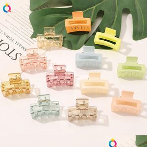 Accessoires de cheveux Couleur Transparent 4cm Mini Griffe Ruban Clips Accessoire Coréen Mignon Filles Belles Épingles À Cheveux Barrette Mode Goutte Deli Dhqra