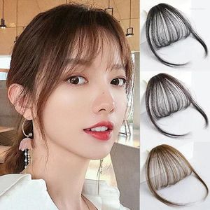 Accessoires pour cheveux, fausse frange à Air, Extension à Clip, frange synthétique naturelle, faux postiche pour femmes, outils à clipser