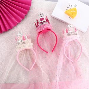 Accesorios para el cabello Cumpleaños para el cabello de cumpleaños Mole de lentejuelas Princesas Princesa Party Hear Rele de cabeza de estilo coreano Regalos para bebés