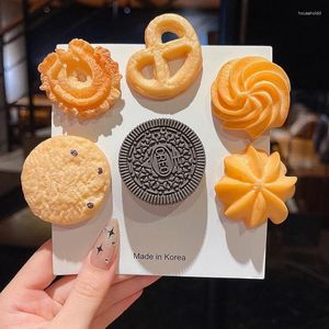 Accesorios para el cabello galletas caseras pinzas para niños comida de imitación Oreo niñas divertido sombrero horquilla regalo