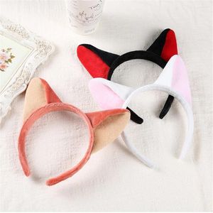 Accessoires pour cheveux, oreilles de lapin de renard coréen, bandes pelucheuses, bandeau doux et mignon, cerceau pour femmes et filles, bande de fête pour enfants