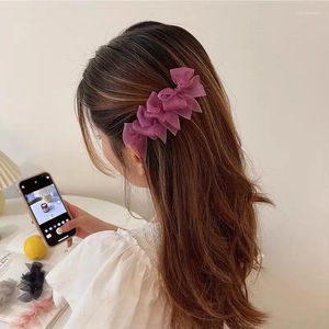 Accessoires pour cheveux, pince de Style coréen avec nœud papillon et dentelle noire, accessoire de tête élégant et mignon pour filles