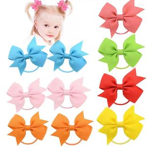 Accessoires pour cheveux, bandeau en queue de cochon pour bébés filles, nourrissons, nœuds pour tout-petits, bandes de couvre-chef, attaches élastiques