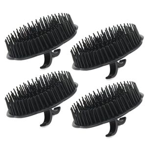 Brosses à cheveux Brosses à cheveux L Mens Shampooing Brosse Cuir chevelu Masr Mas Floriated Peigne de douche pour nettoyage en profondeur Main Croissance en plastique Barbe Pe Hai Dhs9K