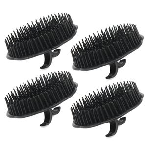 Cepillos para el cabello L Champú para hombre Cepillo Cuero cabelludo Masr Mas Floriated Ducha Peine para limpieza profunda Mano Plástico Crecimiento Barba PE Hairchigonstore AMR6I