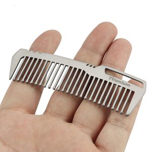 Cepillos para el cabello Mini Peine de aleación portátil EDC Super Light Comb EDC Accesorios pequeños para exteriores 230529