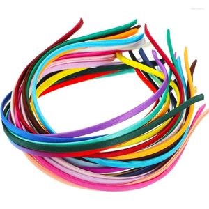 Pinces à cheveux 10 pièces 5mm tissu métal bandeau accessoires diadème épingle pince bandes ruban chouchou pour fille femmes coréen été bijoux