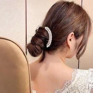 Pinces à cheveux 6 styles brillant perle fleur épingle à cheveux peigne femmes élégantes mariage banquet fête dîner bijoux pratique tête modélisation décor