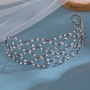 Clips de cheveux baroque style tendance bandeau en ruine et bande de coiffure princesse fête Prom Pageant accessoires de mariage nuptiale bijoux