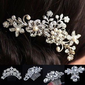 Pinzas para el cabello Barrettes One Piece Faux Pearls Peine Tocado manual High-grade The Butterfly Horquilla de novia Bijoux Femme Tiara Menina Jewel