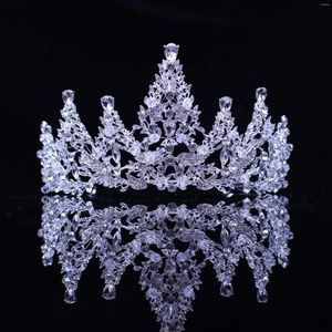 Pinces à cheveux cristal fait à la main conception mariée couronne chapeaux mode petites feuilles strass femmes bandeau bijoux spectacle balle