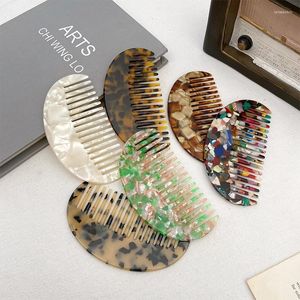 Pinces à cheveux en forme de U, 11.8cm, demi-cercle, marbre coloré, vente en gros, peignes de luxe personnalisés en acétate coréen, accessoires