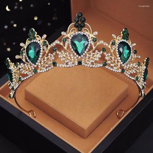 Pinces à cheveux magnifiques diadèmes en forme de goutte d'eau, couronne de mariée royale pour robe de mariée, bijoux pour filles, diadème de mariée, accessoires de Costume de bal