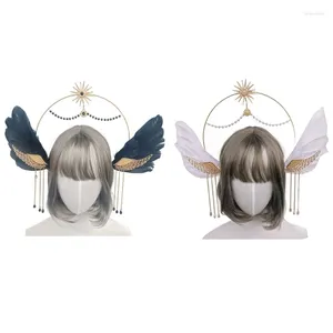 Clips Hair Clips Heaship Feather Bandband Femme Femme Show Show Head Accessoires