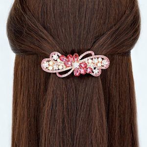Pinces à cheveux strass fleur printemps Clip cristal tempérament coiffure Europe et les états-unis ornements en gros