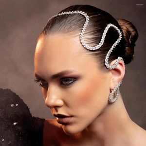 Pinces à cheveux Stonefans, couvre-chef géométrique pour mariée, bijoux en strass, décoration en cristal, couvre-chef, accessoires de bandeau de mariée