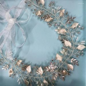 Pinces à cheveux feuille blanche, bandeaux de concours, diadèmes de mariée en cristal Vintage, couronne, accessoires de mariage, bijoux de tête de mariée