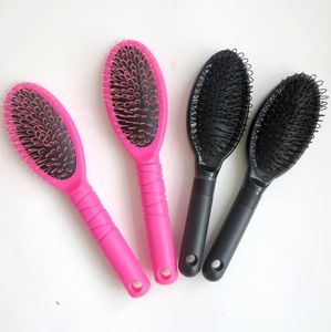 Peigne à cheveux brosses à boucles outils d'extensions de cheveux humains pour perruques brosses à boucles de trame dans le maquillage couleur noir rose 5965042