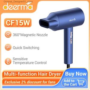 Sèche-cheveux Deerma sèche-cheveux professionnel multi-fonction double usage induction automatique 2000W sèche-cheveux livraison gratuite Q240131