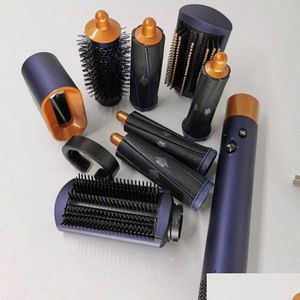 Hair Dryers Hs01 Curly Stick Dryer Set Luxury Gift Box Negative Professional Salon Blow Powerf Travel Homeuse Cold Wind Hairdryer Te Dhv41