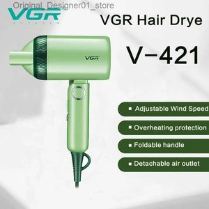 Sèche-cheveux VGR 421 sèche-cheveux vitesse du vent réglable sèche-cheveux domestique pliable sèche-ion négatif Salon de coiffure Protection contre la surchauffe peigne Q240131