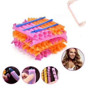 Hair Rollers Heatless Roller 30 45 55 65CM Soft DIY Spiral Curler No Heat Curls for Long Styling Tool Kit Curling Rods Hook 230728