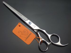 LYREBIRD 7 POUCES ciseaux de coupe de cheveux Ciseaux argentés salon Ciseaux de coiffure pierre bleue Emballage simple NOUVEAU