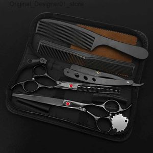 Ciseaux de cheveux Clipper professionnel Clipper Set Hair Cippers avec accessoires de coiffure adaptés aux coiffeurs de salon à la maison Q240426