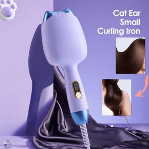 Planchas para el cabello 32 mm Oreja de gato 2 barriles Rollos de huevo Rizadores Rizador de cabello de cerámica para ondas de playa Rizador de cabello Waver Herramientas de peinado para el cabello 230921